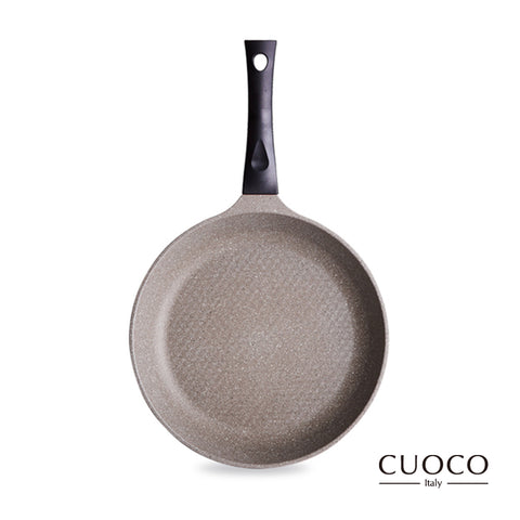 【義大利CUOCO】鈦晶岩系列T2-富貴紅不沾平底鍋28cm