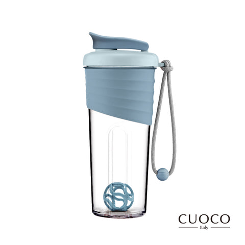 【義大利CUOCO】時尚Tritan搖搖杯700ml (北歐粉/冰川藍)