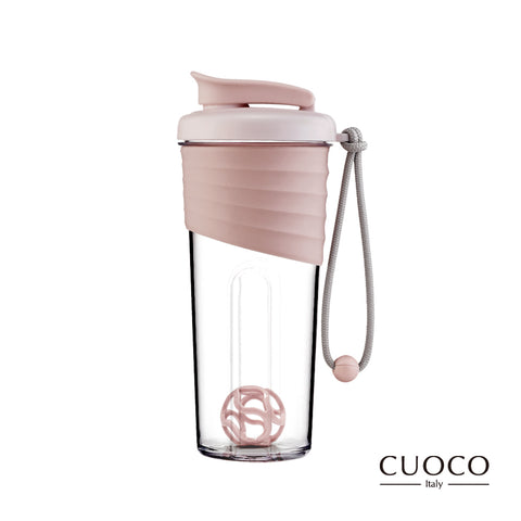 【義大利CUOCO】時尚Tritan搖搖杯700ml (北歐粉/冰川藍)