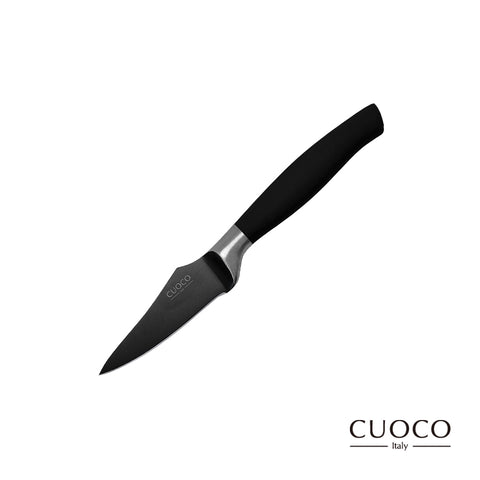 【義大利CUOCO】未來領航系列-星曜烯金刀具組(切片刀+廚師刀+三德刀+萬用刀+果皮刀)