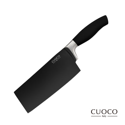 【義大利CUOCO】未來領航系列-星曜烯金刀具組(切片刀+廚師刀+三德刀+萬用刀+果皮刀)