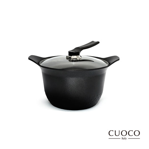 【義大利CUOCO】大容量-石墨烯不沾湯鍋26cm(附蓋)