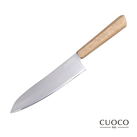 【義大利CUOCO】純淨自然系列-420原木手作廚師刀33cm
