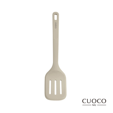 【義大利CUOCO】北歐系列-半月柄全矽膠煎鏟33cm-白色
