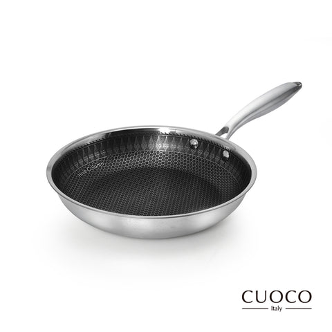 義大利CUOCO 24cm316不鏽鋼平底鍋