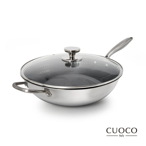 義大利CUOCO 32cm316不鏽鋼炒鍋
