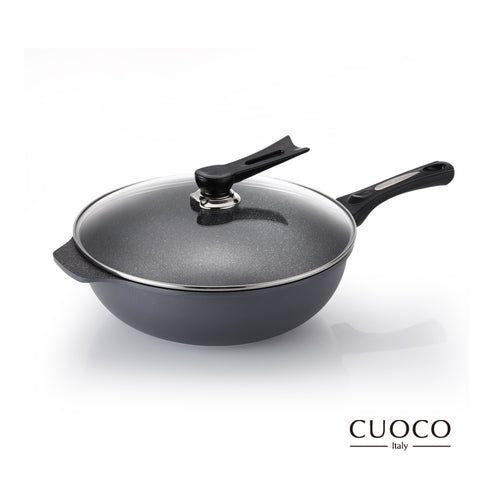 【義大利CUOCO】鍋具配件-可立式強化玻璃蓋(多尺寸可選)