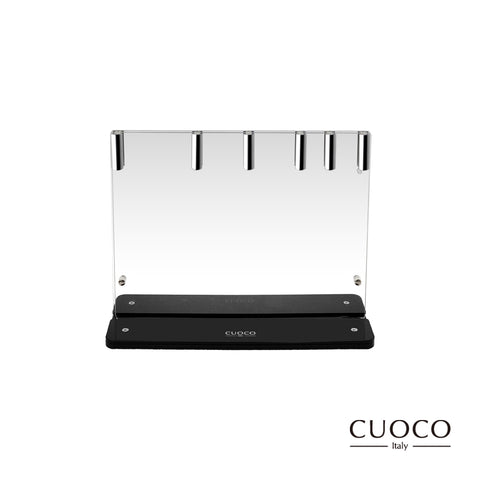 【義大利CUOCO】未來領航系列-星曜烯金刀具組(切片刀+廚師刀+三德刀+萬用刀+果皮刀)
