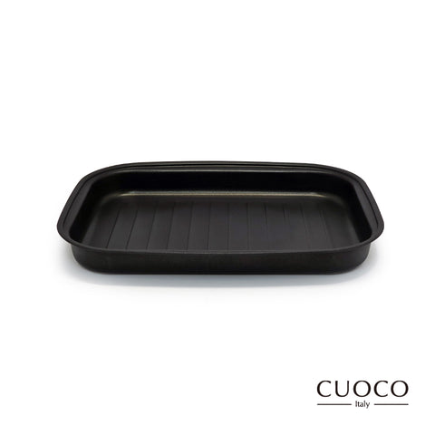 【義大利CUOCO】多功能大容量不沾調理鍋(主機+深鍋+烤盤+蒸架+鍋蓋)